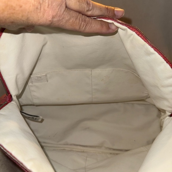 Hermes Salmon Canvas Large Pouch - Picture 11 of 11